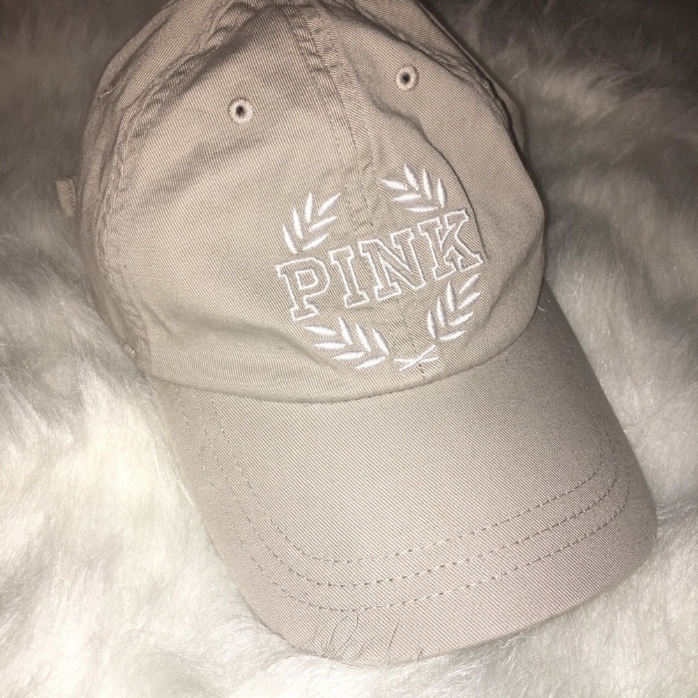 victoria’s secret pink beige hat